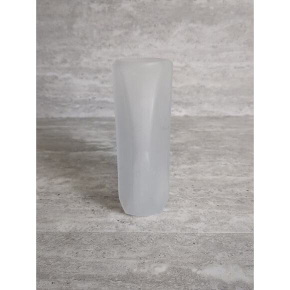 5" Frosted Glass Vase Japanese Girl‎ Etching - Picture 5 of 8